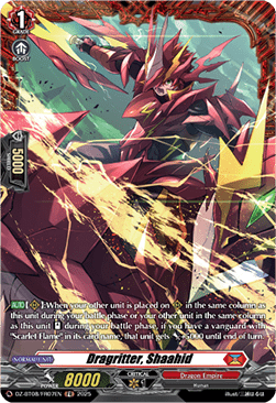 Dragritter, Shaahid  (V.2 - Frame Rare) - Knights 0f Rebirth (Frame Rare) [DZ-BT08-FR07]