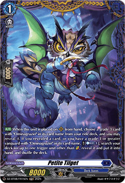 Petite Tilget  (V.2 - Frame Rare) - Knights 0f Rebirth (Frame Rare) [DZ-BT08-FR15]