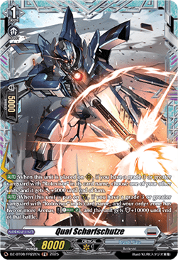 Qual Scharfschutze  (V.2 - Frame Rare) - Knights 0f Rebirth (Frame Rare) [DZ-BT08-FR22]