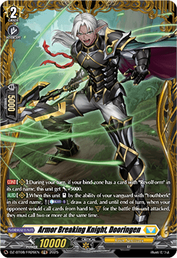 Armor Breaking Knight, Dooringen  (V.2 - Frame Rare) - Knights 0f Rebirth (Frame Rare) [DZ-BT08-FR26]