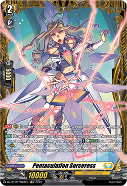 Pentaculation Sorceress  (V.2 - Frame Rare) - Knights 0f Rebirth (Frame Rare) [DZ-BT08-FR28]