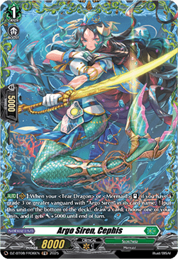 Argo Siren, Cephis  (V.2 - Frame Rare) - Knights 0f Rebirth (Frame Rare) [DZ-BT08-FR36]