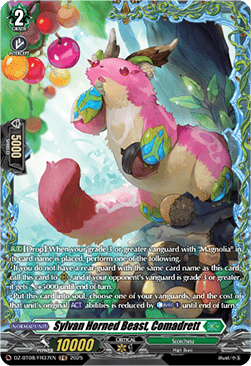 Sylvan Horned Beast, Comadrett  (V.2 - Frame Rare) - Knights 0f Rebirth (Frame Rare) [DZ-BT08-FR37]