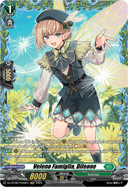 Veleno Famiglia, Dileone  (V.2 - Frame Rare) - Knights 0f Rebirth (Frame Rare) [DZ-BT08-FR39]
