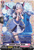 Demonic Teaser, Virsha  (V.2 - Frame Rare) - Knights 0f Rebirth (Frame Rare) [DZ-BT08-FR42]