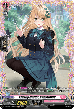 Finally Here, Konstunne  (V.2 - Frame Rare) - Knights 0f Rebirth (Frame Rare) [DZ-BT08-FR47]