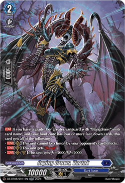 Crying Crows ,Vartak  (V.3 - Silver Rare) - Knights 0f Rebirth (Silver Rare) [DZ-BT08-SR11]