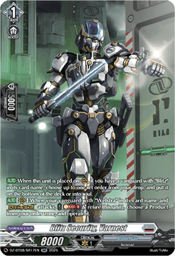 Blitz Security, Varnest  (V.3 - Silver Rare) - Knights 0f Rebirth (Silver Rare) [DZ-BT08-SR17]