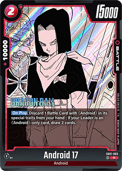 Android 17 (SB01-003)  (V.1 - Rare) - Manga Booster 01 [Fusion World] (Rare) [SB01-003]