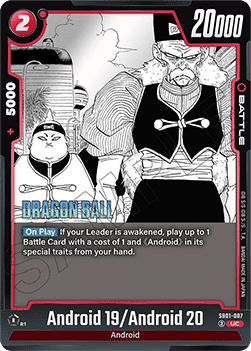 Android 19/Android 20 (SB01-007) - Manga Booster 01 [Fusion World] (Uncommon) [SB01-007]