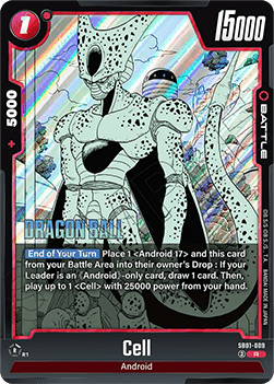 Cell (SB01-009)  (V.1 - Rare) - Manga Booster 01 [Fusion World] (Rare) [SB01-009]
