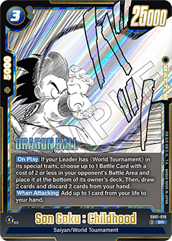 Son Goku : Childhood (SB01-018)  (V.1 - Super Rare) - Manga Booster 01 [Fusion World] (Super Rare) [SB01-018]
