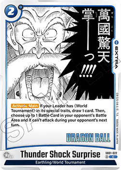 Thunder Shock Surprise (SB01-022) - Manga Booster 01 [Fusion World] (Common) [SB01-022]