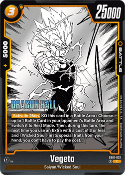 Vegeta (SB01-032) - Manga Booster 01 [Fusion World] (Common) [SB01-032]