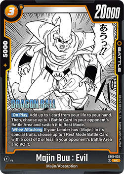 Majin Buu : Evil (SB01-035) - Manga Booster 01 [Fusion World] (Uncommon) [SB01-035]