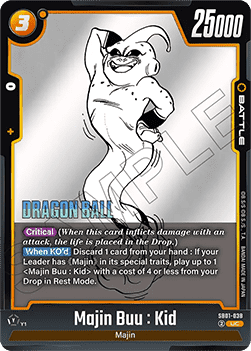 Majin Buu : Kid (SB01-038) - Manga Booster 01 [Fusion World] (Uncommon) [SB01-038]