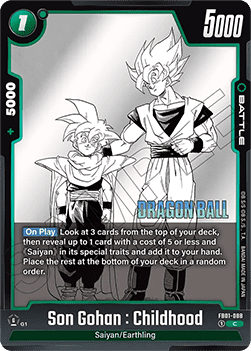 Son Gohan : Childhood (FB01-088) - Manga Booster 01 [Fusion World] (Common) [SB01-FB01-088]