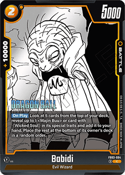 Babidi (FB03-084) - Manga Booster 01 [Fusion World] (Common) [SB01-FB03-084]