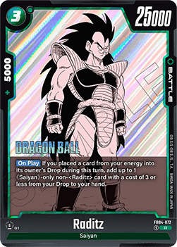 Raditz (FB04-072) - Manga Booster 01 [Fusion World] (Rare) [SB01-FB04-072]