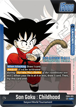 Son Goku : Childhood // Son Goku : Childhood (FB06-025)  (V.2 - Alternate Art) - Manga Booster 01 [Fusion World] (Alternate Art) [SB01-FB06-025]