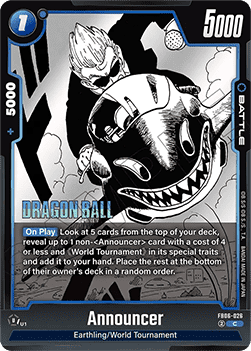 Announcer (FB06-026) - Manga Booster 01 [Fusion World] (Common) [SB01-FB06-026]