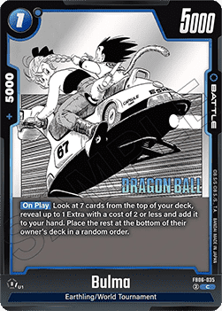 Bulma (FB06-035)  (V.1 - Common) - Manga Booster 01 [Fusion World] (Common) [SB01-FB06-035]