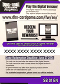 Online Code Card (Booster) (SB01) - Manga Booster 01 [Fusion World] (Online Code Card) [SB01-SB01EN]