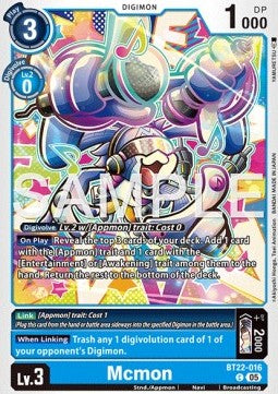 Mcmon (BT22-016) - Cyber Eden (Common) [BT-22-016]