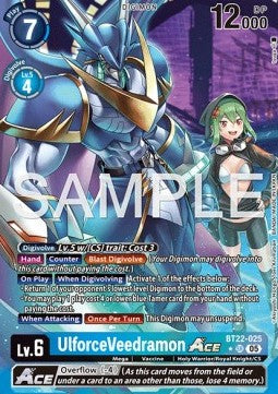 UlforceVeedramon Ace (BT22-025) (V.2) - Cyber Eden (Alternative Art) [BT-22-025]
