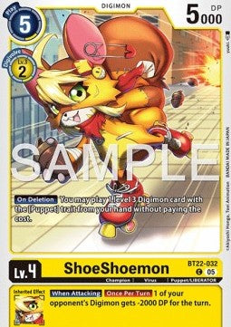ShoeShoemon (BT22-032) - Cyber Eden (Common) [BT-22-032]