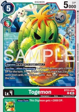 Togemon (BT22-048) - Cyber Eden (Common) [BT-22-048]
