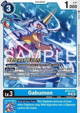 Gabumon (BT22-017) - Promos: Cyber Eden (Alternative Art) [BT-22P-BT22-017]