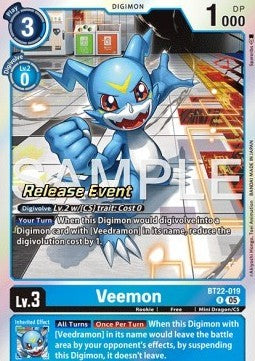 Veemon (BT22-019) - Promos: Cyber Eden (Alternative Art) [BT-22P-BT22-019]