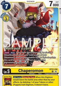 Chaperomon (BT22-036) - Promos: Cyber Eden (Alternative Art) [BT-22P-BT22-036]