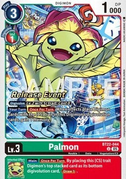 Palmon (BT22-044) (V.1) - Promos: Cyber Eden (Alternative Art) [BT-22P-BT22-044]