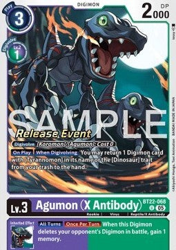 Agumon (X Antibody) (BT22-068) - Promos: Cyber Eden (Alternative Art) [BT-22P-BT22-068]