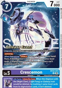 Crescemon (BT22-073) - Promos: Cyber Eden (Alternative Art) [BT-22P-BT22-073]