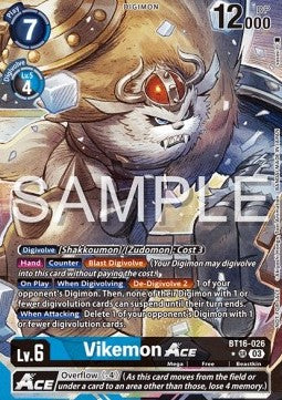 Vikemon Ace (BT16-026) (V.2) - Promos: Cyber Eden (Alternative Art) [BT-22P-BT16-026]