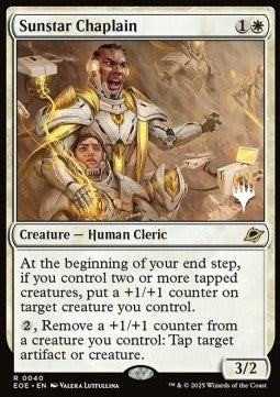 Sunstar Chaplain (V.2) - Edge of Eternities: Promos (Rare) [PEOE-40]