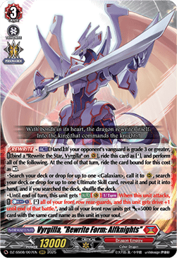 Vyrgilla, "Rewrite Form: Alfknights"  (V.1 - Triple Rare) - Festival Booster 2025 (Triple Rare) [DZ-SS08-007]