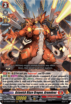 Astonish Blaze Dragon, Arumdeas  (V.1 - Triple Rare) - Festival Booster 2025 (Triple Rare) [DZ-SS08-008]
