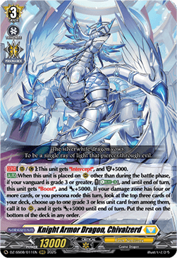 Knight Armor Dragon, Chivalzerd  (V.1 - Triple Rare) - Festival Booster 2025 (Triple Rare) [DZ-SS08-011]