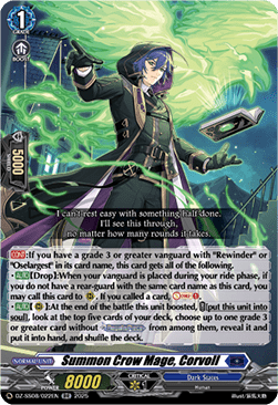 Summon Crow Mage, Corvoll - Festival Booster 2025 (Double Rare) [DZ-SS08-022]