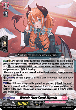 Watch Your Step! Myurla - Festival Booster 2025 (Double Rare) [DZ-SS08-031]