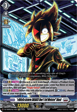 "#BlitzCo Asturm SNEAKS! Don't Tell Welstra!" Black - Festival Booster 2025 (Special Reprint) [DZ-SS08-Re14]