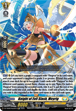 Knight of Evil Slash, Meyrig - Festival Booster 2025 (Special Reprint) [DZ-SS08-Re22]