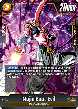 Majin Buu : Evil (FB05-086)  (V.1 - Rare) - Unnumbered Promos [Fusion World] (Rare) [FWUP-FB05-086]