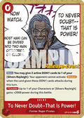 To Never Doubt--That Is Power! (OP12-016) - Promos: Legacy of the Master (Common) [OP12P-016]