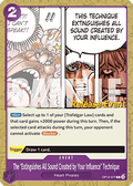 The "Extinguishes All Sound Created by Your Influence" Technique (OP12-077) - Promos: Legacy of the Master (Common) [OP12P-077]