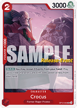 Crocus (OP12-003) - Promos: Legacy of the Master (Uncommon) [OP12P-003]